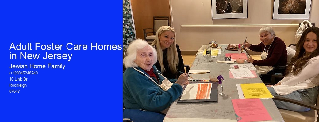 Adult Foster Care Homes in New Jersey