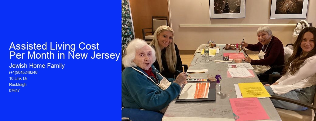 Assisted Living Cost Per Month in New Jersey