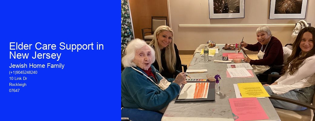 Elder Care Support in New Jersey