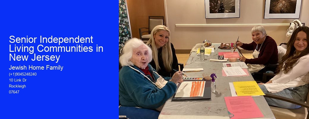Senior Independent Living Communities in New Jersey